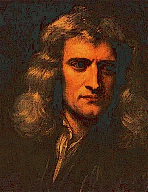 Godfrey Kneller's portrait of Sir Isaac Newton, around age 45